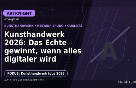 Kunsthandwerk 2026: Das Echte gewinnt, wenn alles digitaler wird: Der Karriere-Guide für Kunsthandwerk und Restaurierung
